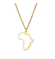Collier carte de l’Afrique